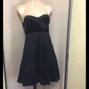 Betsy Johnson black cocktail mini dress nwt $425