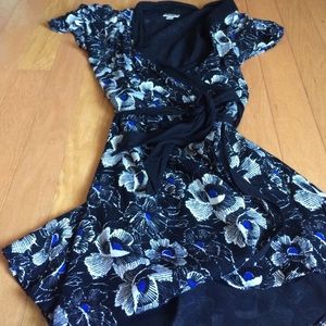 Flower wrap dress