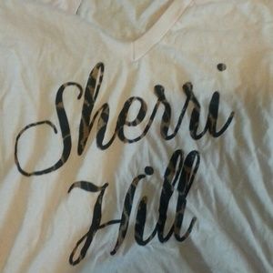 Pale Pink and Leopard Sherri Hill Shirt
