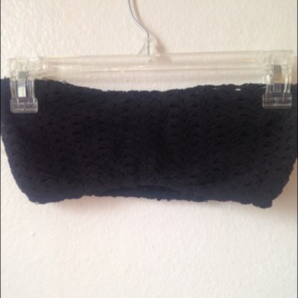 Black bandeau top