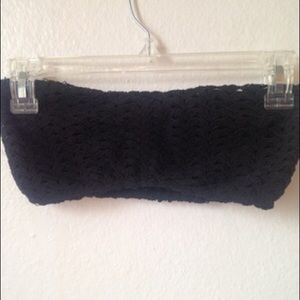 Black bandeau top