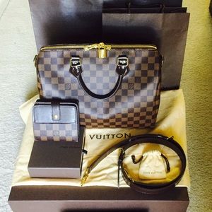 💯Authentic Louis Vuitton Speedy 30 Bandouliere
