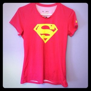 Under armour fitted superman  tee