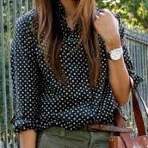 Polka dot sheer shirt - Picture 2 of 2