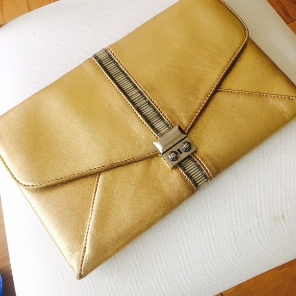 REDUCED!!! Henri Bendel Gold Clutch