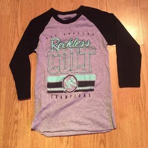 Brand New YOUNG & RECKLESS 3/4 sleeve shirt!