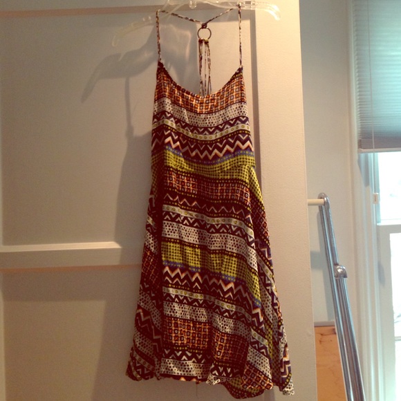 Millau (LF) tribal print strappy bck mini dress XS