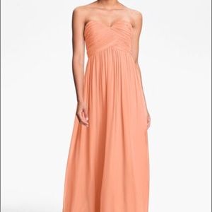 Donna Morgan "Laura" Sweetheart Silk Chiffon Gown
