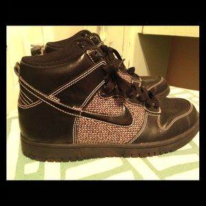 Women's black Nike Dunks