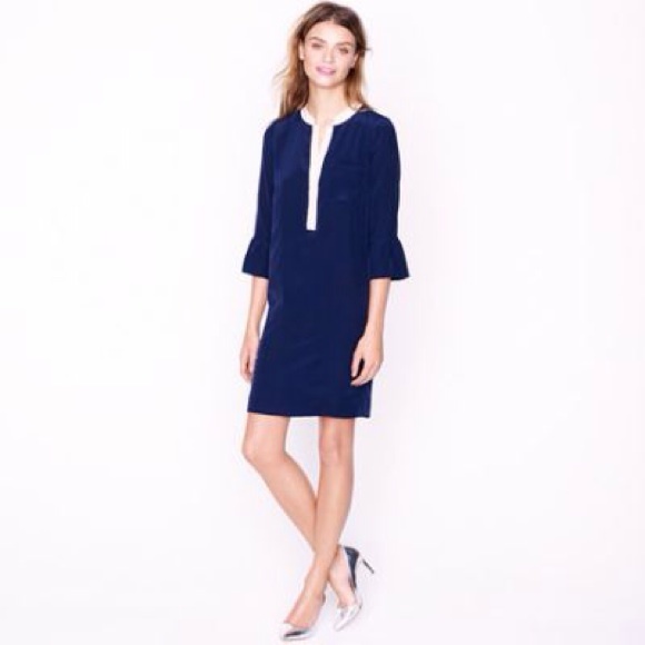 jcrew bell sleeve shift dress