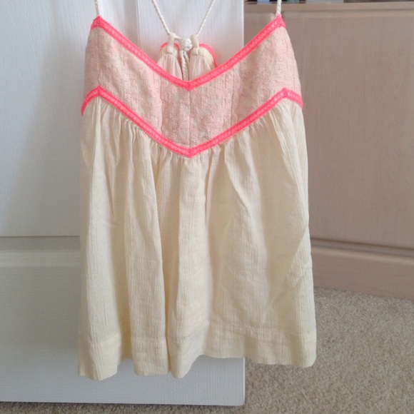 American eagle NEW cute gauze top w neon
