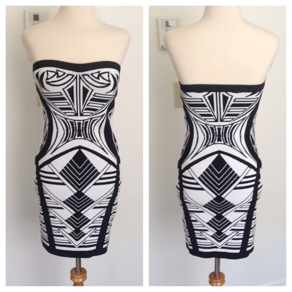 Abstract geo print dress