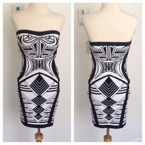 Abstract geo print dress