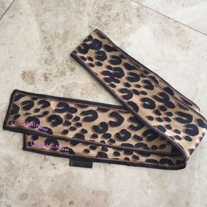 Louis Vuitton Leopard Bandeau Scarf Silk