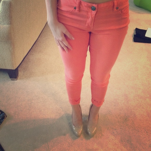 Peach capris