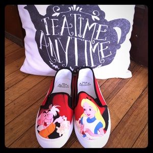 Alice in Wonderland Slip On Shoes