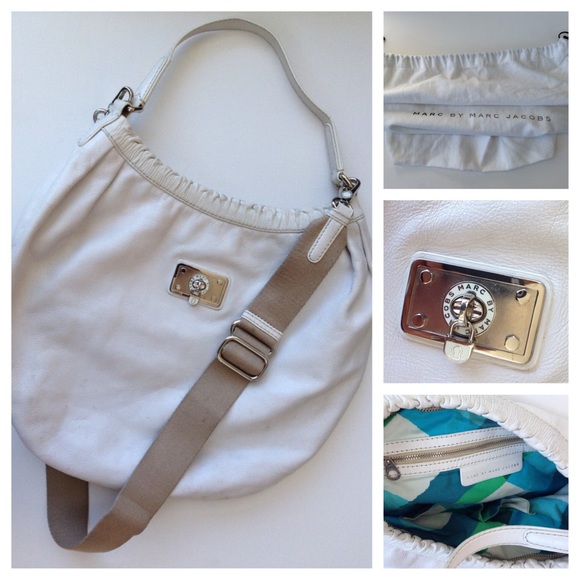 White Leather Marc by Marc Jacobs Crossbody Bag