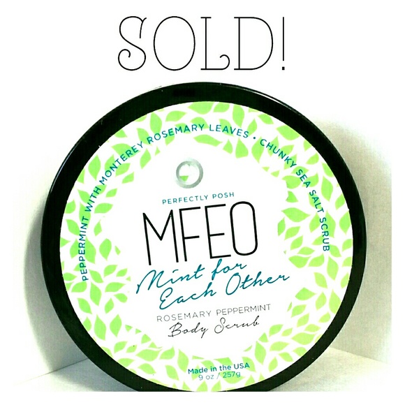Mint for Each Other rosemary peppermint body scrub - Picture 1 of 3