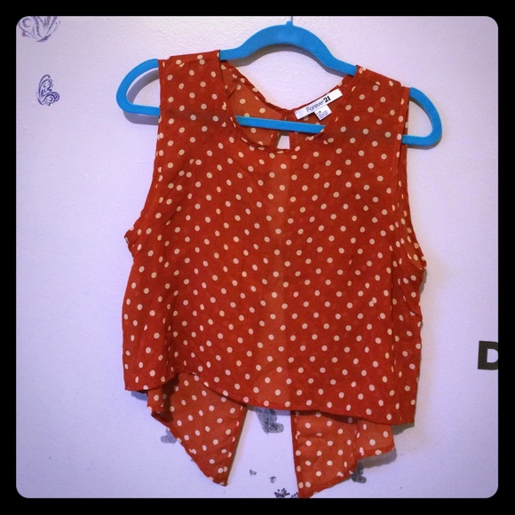 Polka Dot Crop Top!!