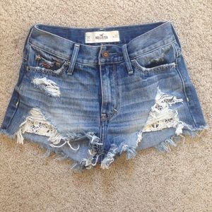High waisted hollister shorts