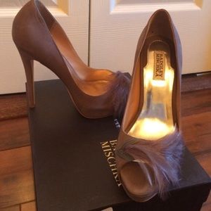 SALE Badgley Mischka Ginni Peep Toe Platform Pumps