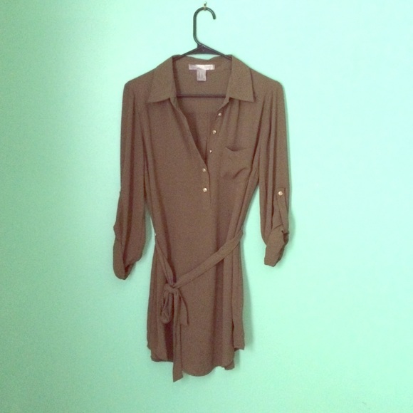 RESERVED • Forever 21 Olive Green Blouse Tunic