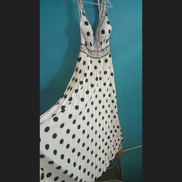 Sadie Robertson inspired polka dot prom dress
