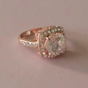 Rose Gold plated Austrian crystal ring