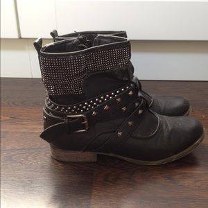 Black ankle boots