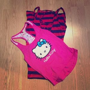 Bundle! 🎀 hello kitty tank & red/blue dress