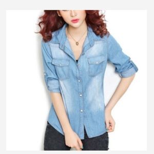 🎀SOLD 🎀 Denim shirt M/L