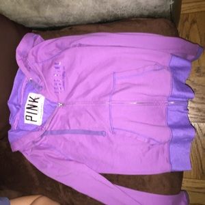 Pink zip up hoodie