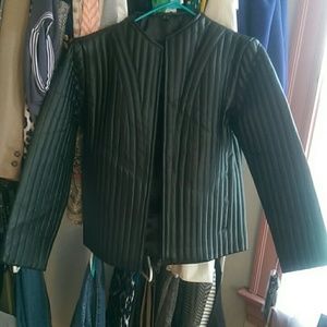 Nwt Black Leather Jacket Sz XL