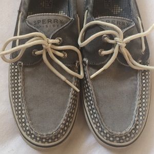 LIMITED EDITION Blue and Cream Polka-Dot Sperry's