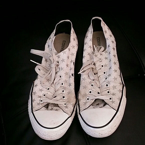 Glittery Starry Converse Women's  size10