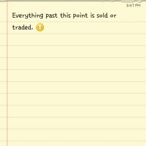 EVERYTHING PAST THIS POINT IS SOLD!!!!