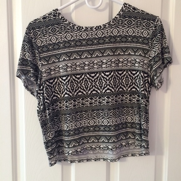 American Eagle Tribal Crop Top - Picture 1 of 2