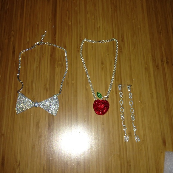 Bundle rhinestoned statement jewelry