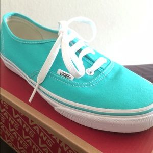 Turquoise vans sz 7.5