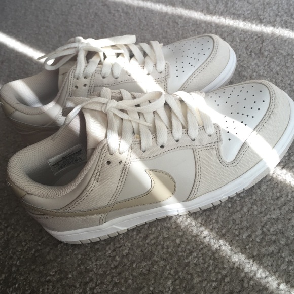 Nike low top white dunks