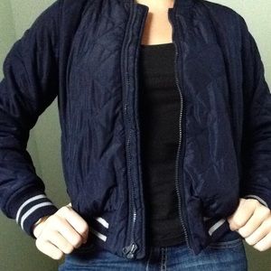 Quilted blue sports jacket **WINTER ITEM**