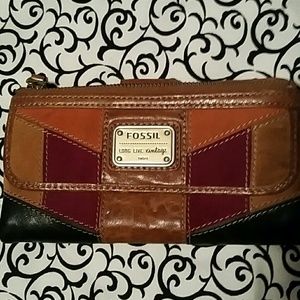 Fossil leather wallet