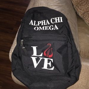 Alpha chi omega sorority backpack