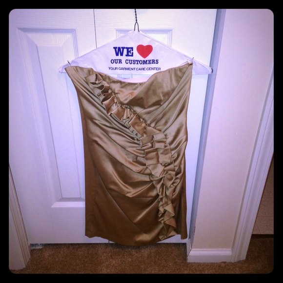 Jessica Mclintock Tan Formal Dress