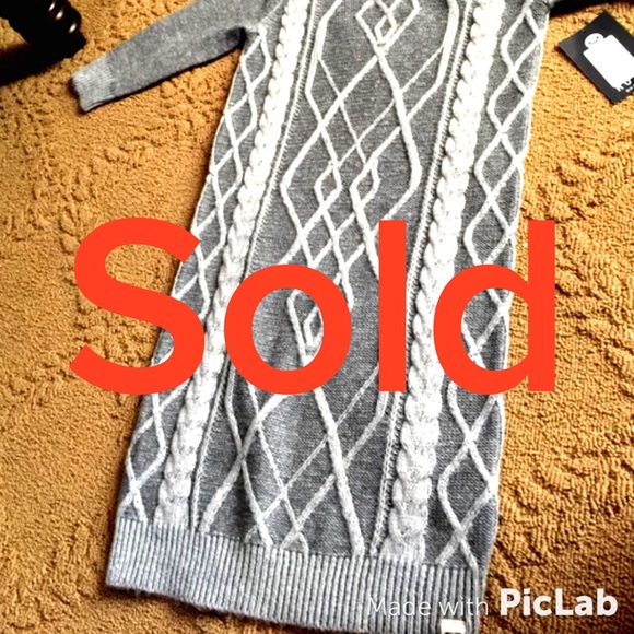 Roxy cable knit sweater/tunic