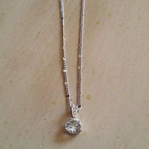 Silver Swarovski Crystal necklace