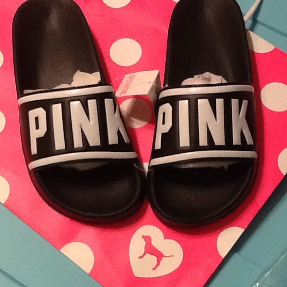 SOLD BNWT VS PINK CHUG MUG & SLIDE sandal - Picture 3 of 4