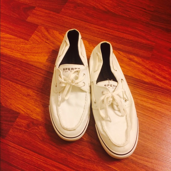 All White Sperrys