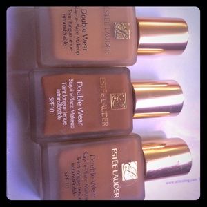 Estée Lauder Double wear foundation. ($20 each).