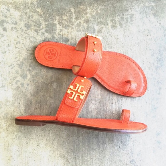 Tory Burch Shoes - {Tory Burch} Elina Tumbled Leather Sandals